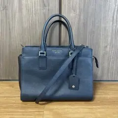 kate spade Cameronレザーミディアム2wayサッチェル　ブラック