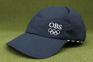 新品 H/H HELLY HANSEN ヘリーハンセン OBS オリンピック放送機構 一部メッシュ キャップ 帽子 ネイビー 紺色系 管理no1Hm