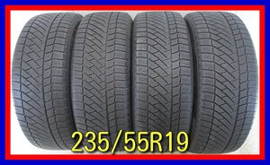 ■中古タイヤ■　235/55R19 XL 105T Continental Contivikigcontact6 SUV チェロキー CR-V トリビュート等 冬タイヤ 激安 送料無料 A167