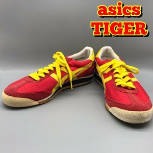 ａｓｉｃｓ ＴＩＧＥＲ アシックス タイガー スニーカー 赤 シューズ イエロー レッド 赤 黄色 ２５．０ｃｍ スポーツ 靴/252