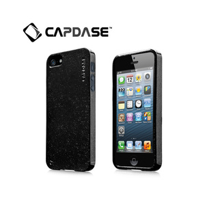即決・送料込）【ラメの入ったソフトケース】 CAPDASE iPhone SE(第一世代,2016)/5s/5 用 Soft Jacket 2 XPOSE Sparko Solid Black