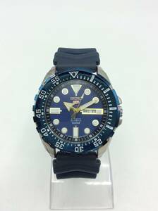 T35◇【AT/不動品】ジャンク SEIKO ５スポーツ 海外モデル４R36-03N2 ３針 自動巻き 回転ベゼル 100M メンズ 腕時計 現状品 ◇