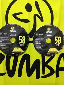 即決　ZUMBA　ズンバ　ZIN58　DVD　＆　CD　インストラクター専用