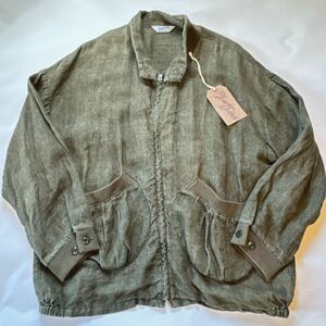 テンダーロイン　リネン　ジャケット　XL スイングトップ　linen カーキ