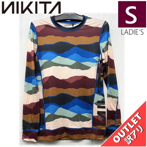 【OUTLET】 NIKITA STRAIGHTAWAY LS TEE MOUNTAIN SCAPE Sサイズ レディース インナー ファーストレイヤー 日本正規品