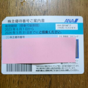 【送料無料】ANA全日空株主優待券１枚