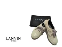 LANVIN バリケードテープ レザー スニーカー / ランバン ローカット