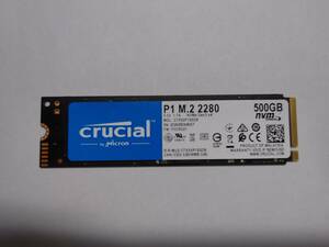 使用時間 403時間　Crucial　SSD M.2 500GB P1シリーズ Type2280 CT500P1SSD8