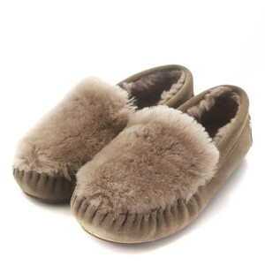 エミュー emu CAIRNS REVERSE FUR モカシン スリッポン シープスキン ファー 7 24.0cm ブラウン 20093825003630 /WM レディース