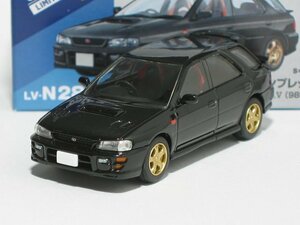 スバル インプレッサ ピュアスポーツワゴン WRX STi Ver.V（黒）98年式 LV-N281d【トミーテック社1/64ミニカー】【トミカの時】