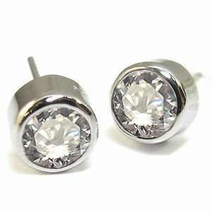 18金 ダイヤモンドピアス 一粒 ダイアモンド 1.0ct メンズ ピアス