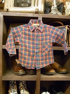 MADE IN USA OSHKOSH L/S CHECK NEL SHIRT KIDS SIZE 2T アメリカ製 オシュコシュ 長袖 チェック ネル シャツ キッズ