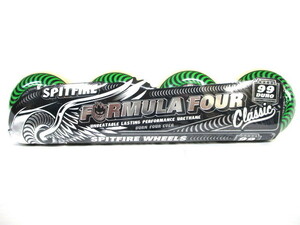 新品☆人気 SPITFIRE スピットファイヤー 高品質ウレタン使用 F4 FOLUMA FOUR CLASSIC クラシックシェイプ ウィール 52mm/99a