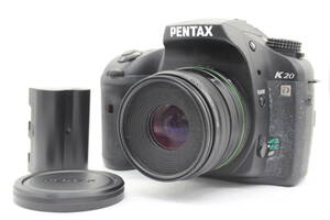 【返品保証】ペンタックス Pentax K20 D SR smc Pentax-DA 35mm F2.8 Macro Limited バッテリー付き デジタル一眼 ボディレンズセット v775