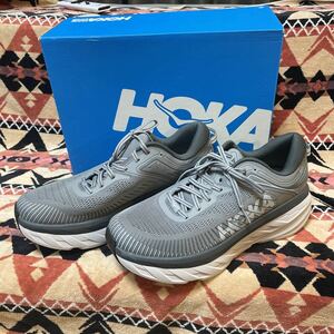 未使用展示品 HOKA ONE ONE M BONDY 7 ボンダイ7 28cm グレー #1110518 ホカオネオネ グレー系