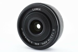 【Panasonic】LUMIX G 14mm/F2.5 ASPH. H-H014　単焦点　パンケーキ　ブラック ルミックス　