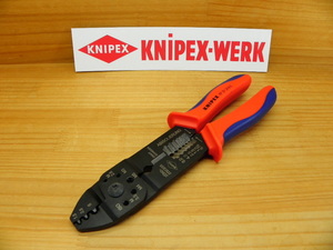 クニペックス 圧着ペンチ クリンピング プライヤー *KNIPEX 9721-215C 裸端子