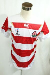 【新品・未使用】CANTERBURY カンタベリー RUGBY WORLD CUP JAPAN 2019 ラグビー 日本代表 公式ユニフォーム 応援グッズ M ■ET24D0114