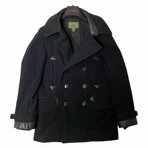 Nigel Cabourn (ナイジェルケーボン) MILITARY PEA COAT / ミリタリーピーコート ダークネイビー 46/M相当 美品 B054 済