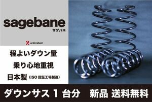 スバル ヴィヴィオ(KK3/4後期)用ダウンサス1台分 サゲバネ(sagebane) 30～35mmダウン 新品 送料無料