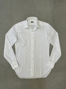 バルバ コットン ドレス シャツ ホワイト 38 BARBA 白 長袖シャツ ドレスシャツ 綿