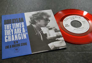 ★世界限定5000枚/赤盤/美ジャケ/BOB DYLAN - The Times They Are A-Changin’/Like A Rolling Stone