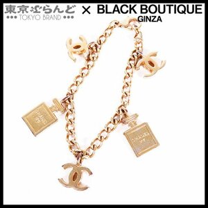 101693101 シャネル CHANEL チャーム チェーンブレスレット ゴールド メタル ココマーク 香水 02A ブレスレット レディース