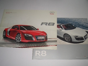 アウディ　R8　R8スパイダー　カタログ　2種類　2009年4月 / 2010年2月現在　☆美品