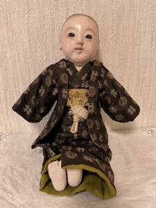 市松人形⑨ 明治初期 アンティーク ヴィンテージ レトロ 日本人形 着物 男の子