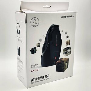 3049♭audio-technica ATH-DWL550 デジタル ワイヤレス ヘッドホン システム トランスミッター付 ゲーミング ブラック【0322】