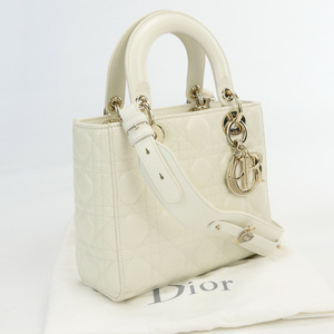 中古良品ディオールChristian Dior レディディオール ABCディオール スモール ハンドバッグ M0538OCAL ランク：A us-2