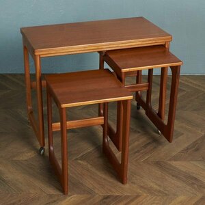[67486]A.H. McINTOSH ネストテーブル コーヒーテーブル チーク 拡張式天板 ヴィンテージ イギリス マッキントッシュ センターテーブル