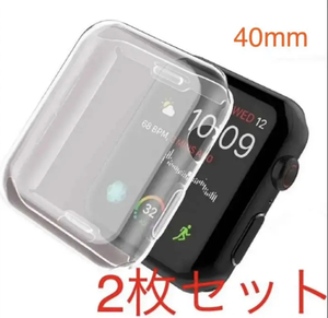 Apple Watch series 4/5/6/SE 40mm クリア 透明 アップルウォッチ シリーズ ケース カバー 全面保護 傷防止 TPU m0sa