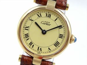 18963Ff Cartier カルティエ 稼動品 590004 マストヴァンドーム ヴェルメイユ レディース 時計 クオーツ ケース24mm