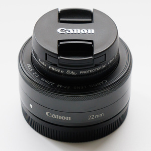 キヤノン Canon EF-M22mm F2 STM プロテクトフィルター付き