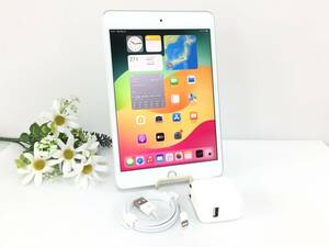 〇【美品】au iPad mini 第5世代 Wi-Fi+Cellularモデル 256GB A2124(MUXD2J/A) シルバー 〇判定 動作品