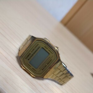送料無料　CASIO カシオ デジタル腕時計 A168 動作未確認ジャンク