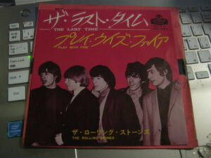 ローリング・ストーンズ ROLLING STONES / ラスト・タイム LAST TIME : PLAY WITH FIRE 国内7“ MICK JAGGER KEITH RICHARDS BRIAN JONES