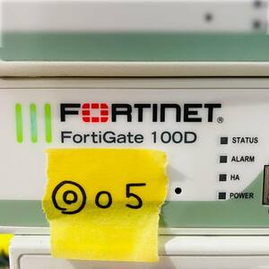 ◎05 Fortinet FortiGate 100D ファイアウォール FW セキュア SD-WAN SOCプロセッサ フォーティネット フォーティゲート