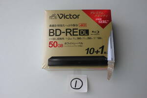 ① Victor（ビクター）録画用BD-RE DL VBE260NP11J7 ［11枚 /50GB /インクジェットプリンター対応］ 未使用 パッケージ痛み 動作未確認品