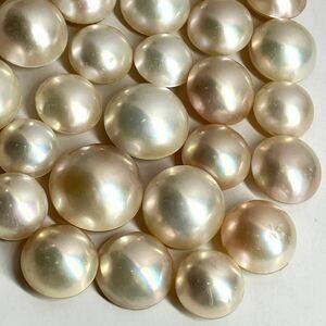 ●マベパール28点おまとめ●a 約11.5-16.5mm 50g/250ct pearl パール 半円真珠 ジュエリー jewelry 裸石 宝石②