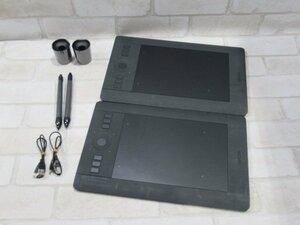 Ω 新LD 0069h 保証有 Wacom【 PTH-451 】ワコム ２台セット　Intuos Pro Small ペンタブレット ペン未使用品・祝10000!取引突破!!