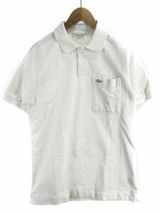 LACOSTE ラコステ ポロシャツ sizeXS/白 ■◆ ☆ eac2 メンズ