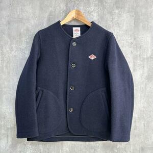 ★ DANTON ダントン　ウールモッサノーカラーシングルジャケット　36