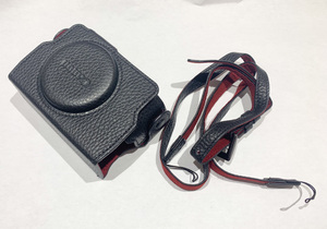 【美品 即決】Canon 本革製 純正ケース CSC-G11BK (Powershot G5 X Mark II用) / genuine leather case