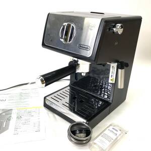 DeLonghi デロンギ エスプレッソ カプチーノメーカー ECP3220J-BK 黒 ブラック 1.1L 説明書付き 24d菊TK