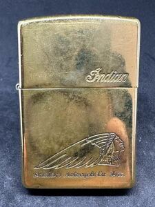 ZIPPO ジッポ INDIAN ソリッドブラス　J 06 使用感あり