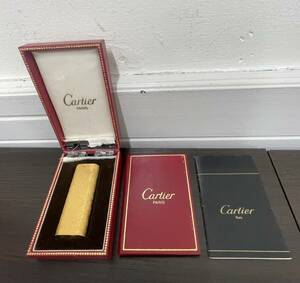  Cartier カルティエ ガスライター オーバル型 ローラー式 ゴールドカラー 喫煙具 喫煙グッズ 箱付き 