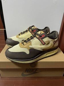 美品 トラヴィススコット Travis Scott エアマックス1 ブラウン AIRMAX1 エアジョーダン/エアフォース/ダンク SB/トラヴィス/Supreme26.5