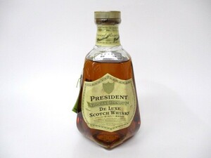 【4-196】未開栓 PRESIDENT Special Reserve DE LUXE プレジデント スペシャル リザーブ デラックス スコッチ ウイスキー 750ml 43%